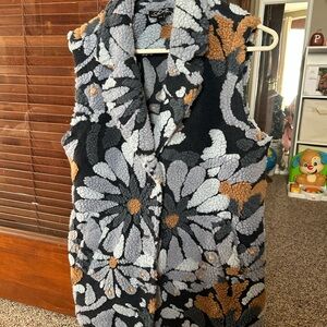 Charlie B Textured Knit in Blue and Brown